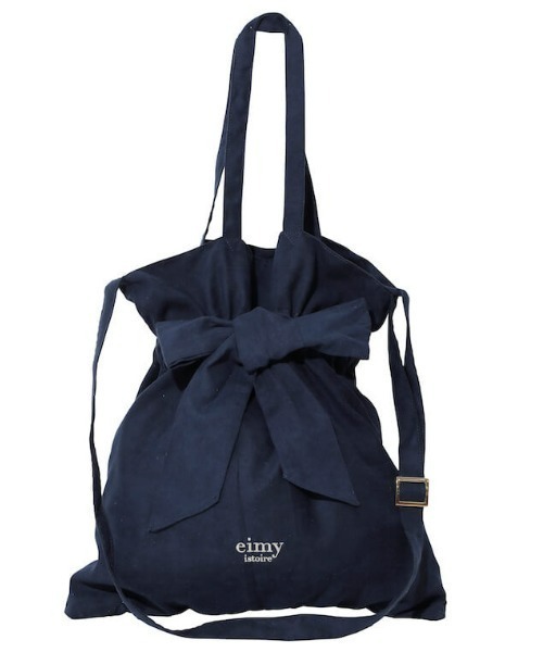 EIMY ISTOIRE（エイミーイストワール）の「リボン2WAYトートバッグ（トートバッグ・レディース・ブラック/パープル/ネイビー/レッド/サックスブルー/ピンク/オレンジ/アイボリー・FREE）」の16枚目の写真