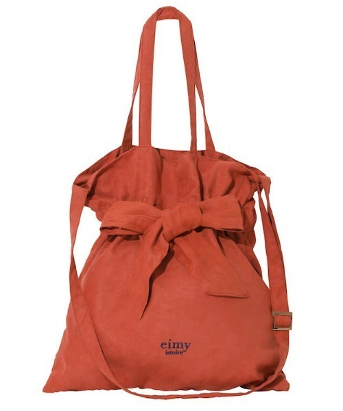 EIMY ISTOIRE（エイミーイストワール）の「リボン2WAYトートバッグ（トートバッグ・レディース・ブラック/パープル/ネイビー/レッド/サックスブルー/ピンク/オレンジ/アイボリー・FREE）」の9枚目の写真