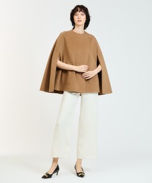 ESTNATION 美品 カシミヤビーバーケープコート グレー ESTNATION（エストネーション）の「ESTNATION / ウールビーバー