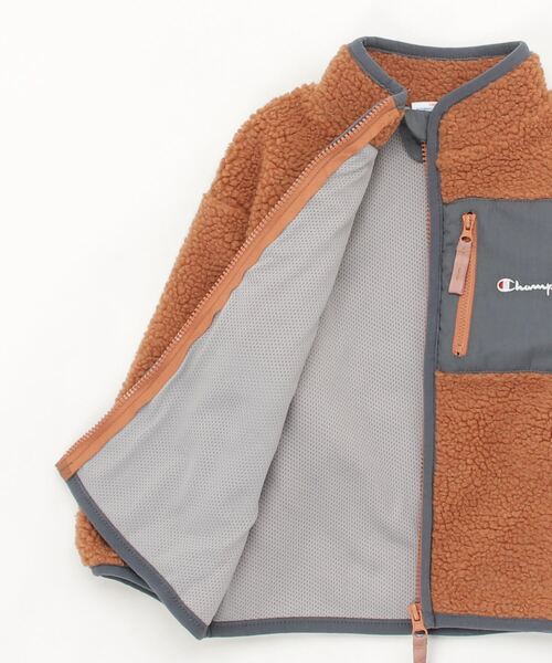 Champion(チャンピオン)の「【Champion/チャンピオン】キッズ ボアジップジャケット(その他アウター・キッズ・オフホワイト/チャコール/オレンジ系その他3・120/130/110/140/100)」の6枚目の写真