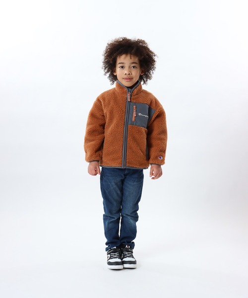 Champion(チャンピオン)の「【Champion/チャンピオン】キッズ ボアジップジャケット(その他アウター・キッズ・オフホワイト/チャコール/オレンジ系その他3・120/130/110/140/100)」の21枚目の写真