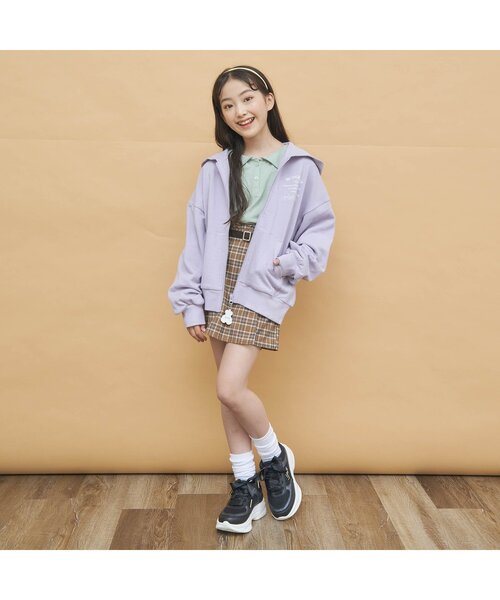 algy（アルジー）の「前ベルトチェックキュロット（その他パンツ・キッズ・ブラック/ベージュ/グレー/グリーン・SMALL/MEDIUM/X-SMALL/XX-SMALL）」の7枚目の写真