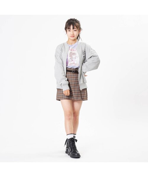 algy（アルジー）の「前ベルトチェックキュロット（その他パンツ・キッズ・ブラック/ベージュ/グレー/グリーン・SMALL/MEDIUM/X-SMALL/XX-SMALL）」の10枚目の写真