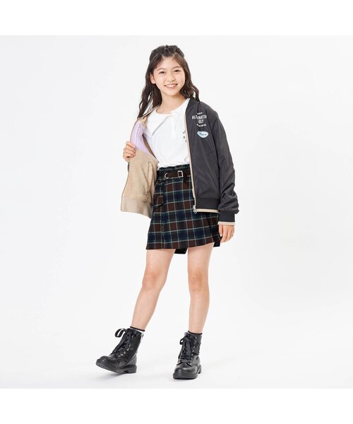 algy（アルジー）の「前ベルトチェックキュロット（その他パンツ・キッズ・ブラック/ベージュ/グレー/グリーン・SMALL/MEDIUM/X-SMALL/XX-SMALL）」の19枚目の写真
