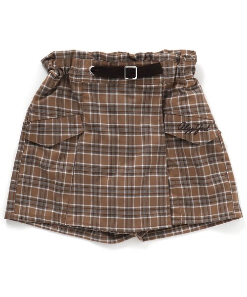 セール】前ベルトチェックキュロット（その他パンツ）｜algy（アルジー