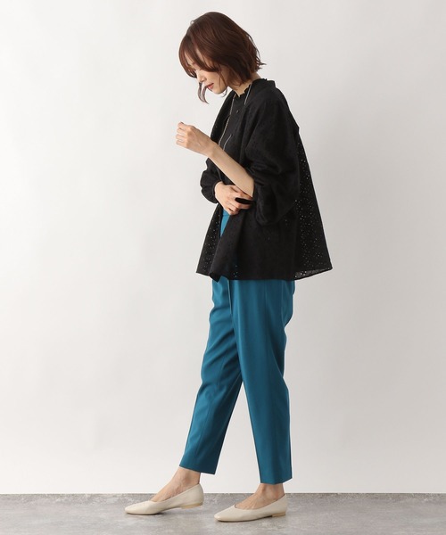 GLOBAL WORK(グローバルワーク)の「カットワークレースブラウス/349503(シャツ/ブラウス・レディース・ブラック/ダークブラウン/オフホワイト・MEDIUM/LARGE)」の9枚目の写真