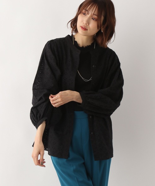GLOBAL WORK(グローバルワーク)の「カットワークレースブラウス/349503(シャツ/ブラウス・レディース・ブラック/ダークブラウン/オフホワイト・MEDIUM/LARGE)」の19枚目の写真