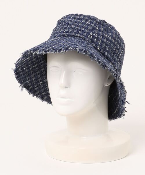 yield（イールド）の「【Lovable】Tweed Bucket Hat_BATT-27613（ハット・レディース・ブラック/ホワイト/ブラック×ホワイト/ブラウン/ネイビー・FREE）」の2枚目の写真
