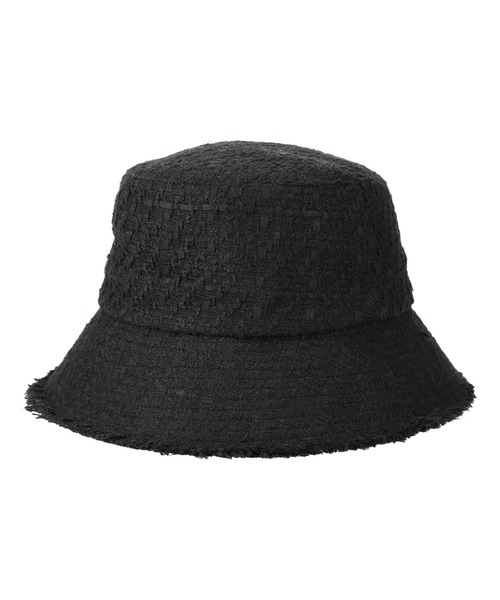 yield（イールド）の「【Lovable】Tweed Bucket Hat_BATT-27613（ハット・レディース・ブラック/ホワイト/ブラック×ホワイト/ブラウン/ネイビー・FREE）」の4枚目の写真