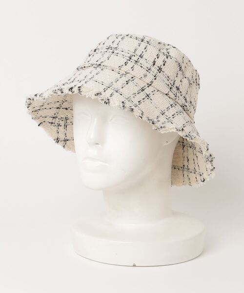 yield（イールド）の「【Lovable】Tweed Bucket Hat_BATT-27613（ハット・レディース・ブラック/ホワイト/ブラック×ホワイト/ブラウン/ネイビー・FREE）」の9枚目の写真