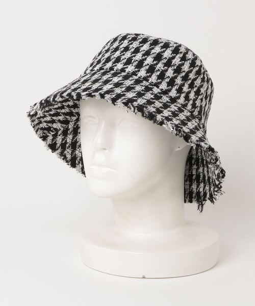 yield（イールド）の「【Lovable】Tweed Bucket Hat_BATT-27613（ハット・レディース・ブラック/ホワイト/ブラック×ホワイト/ブラウン/ネイビー・FREE）」の12枚目の写真