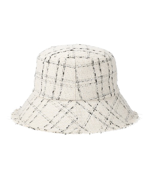 yield（イールド）の「【Lovable】Tweed Bucket Hat_BATT-27613（ハット・レディース・ブラック/ホワイト/ブラック×ホワイト/ブラウン/ネイビー・FREE）」の6枚目の写真
