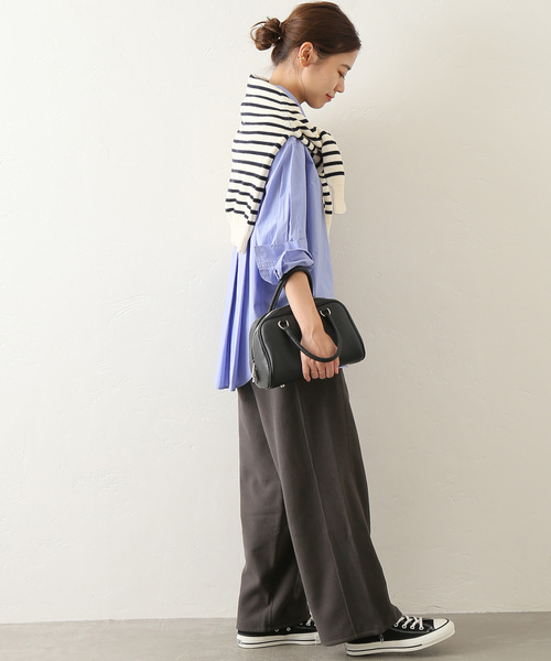 JOURNAL STANDARD relume（ジャーナルスタンダード　レリューム）の「WELLNESSワイドスウェットパンツ（スウェットパンツ・レディース・チャコールグレー/アイボリー・FREE）」の19枚目の写真