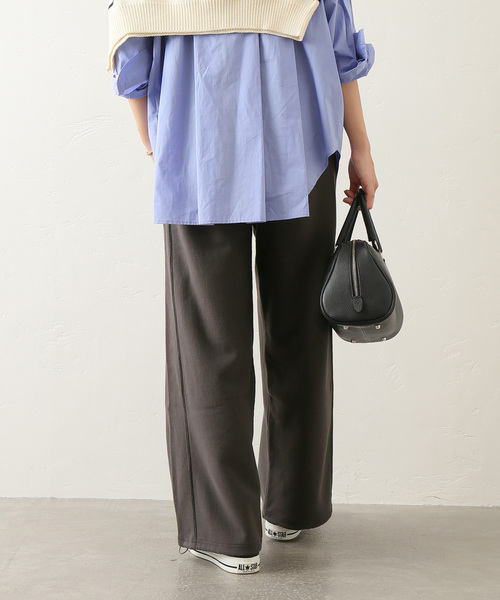 JOURNAL STANDARD relume（ジャーナルスタンダード　レリューム）の「WELLNESSワイドスウェットパンツ（スウェットパンツ・レディース・チャコールグレー/アイボリー・FREE）」の22枚目の写真