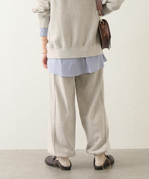 JOURNAL STANDARD relume（ジャーナルスタンダード　レリューム）の「WELLNESSワイドスウェットパンツ（スウェットパンツ・レディース・チャコールグレー/アイボリー・FREE）」の10枚目の写真