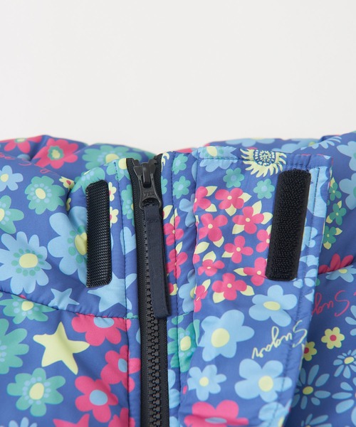 CUBE SUGAR(キューブシュガー)の「総柄中綿スタンドカラージャケット(ダウンジャケット/コート・レディース・ネイビー/グレー・M)」の12枚目の写真