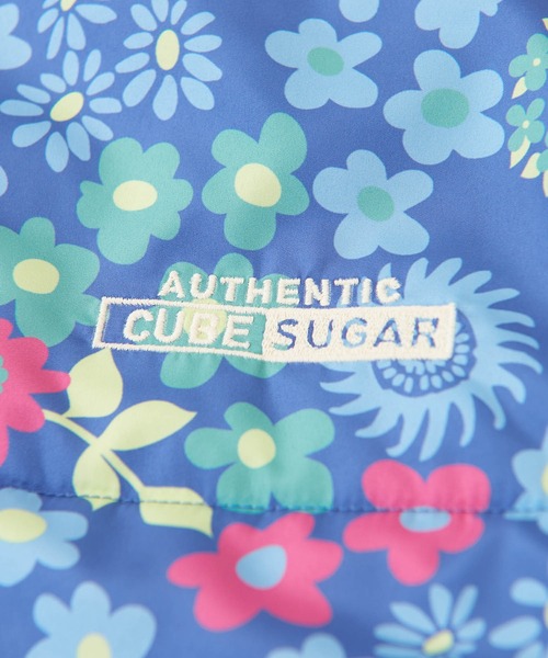 CUBE SUGAR(キューブシュガー)の「総柄中綿スタンドカラージャケット(ダウンジャケット/コート・レディース・ネイビー/グレー・M)」の19枚目の写真