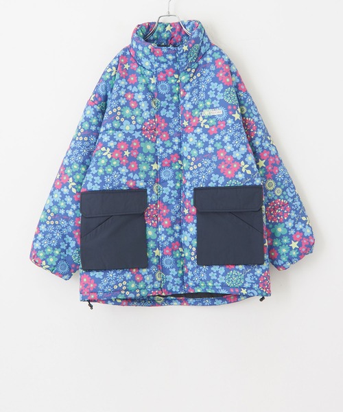 CUBE SUGAR(キューブシュガー)の「総柄中綿スタンドカラージャケット(ダウンジャケット/コート・レディース・ネイビー/グレー・M)」の20枚目の写真