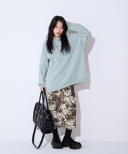 【お客ページ】エキ 【希少アイテム多数☆】様 セール】12G Wジャガードボリュームスリーブプルオーバー/166314