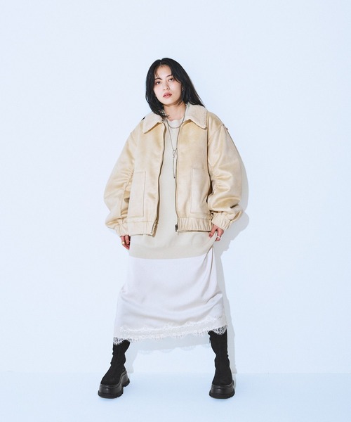 セール】12G Wジャガードボリュームスリーブプルオーバー/166314