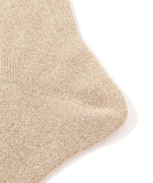 rasox（ラソックス）の「RASOX/ラソックス　パイル・クルー（ソックス/靴下・メンズ・ベージュ/レンガ/チャコール・M/L）」の4枚目の写真