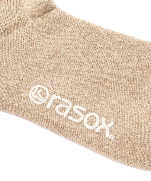 rasox（ラソックス）の「RASOX/ラソックス　パイル・クルー（ソックス/靴下・メンズ・ベージュ/レンガ/チャコール・M/L）」の6枚目の写真