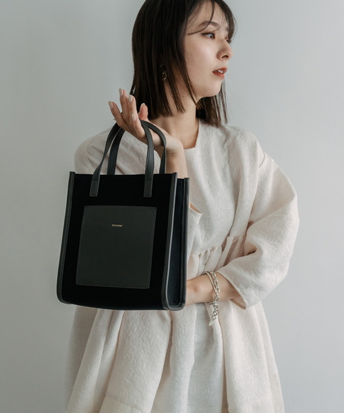 DEVICE（デバイス）の「Rename ミニ トートショルダーバッグ（トートバッグ・レディース・ブラック×グレー/アイボリー系1/アイボリー系2/アイボリー系3・FREE）」の6枚目の写真