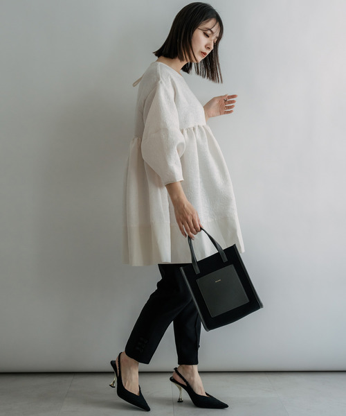 DEVICE（デバイス）の「Rename ミニ トートショルダーバッグ（トートバッグ・レディース・ブラック×グレー/アイボリー系1/アイボリー系2/アイボリー系3・FREE）」の11枚目の写真