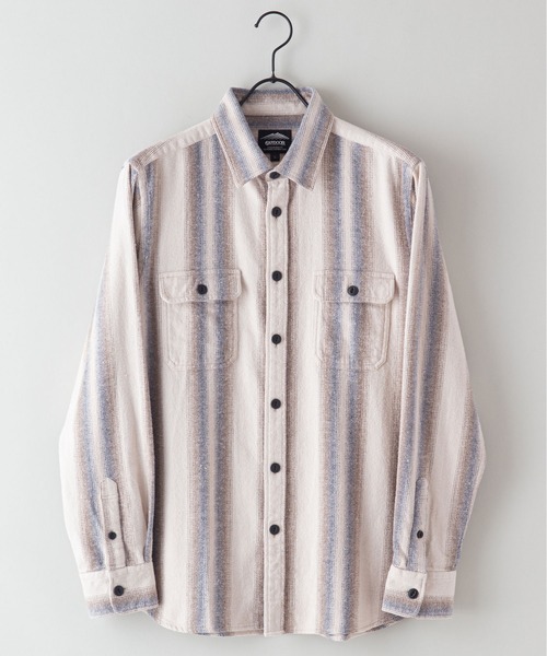 OUTDOOR PRODUCTS APPAREL（アウトドアプロダクツアパレル）の「ヘビーオンスネルシャツ（シャツ/ブラウス・メンズ・レッド/ホワイト/ブルー/グレー/イエロー・MEDIUM/LARGE/X-LARGE）」の7枚目の写真