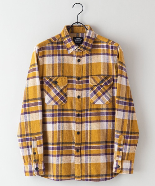 OUTDOOR PRODUCTS APPAREL（アウトドアプロダクツアパレル）の「ヘビーオンスネルシャツ（シャツ/ブラウス・メンズ・レッド/ホワイト/ブルー/グレー/イエロー・MEDIUM/LARGE/X-LARGE）」の9枚目の写真