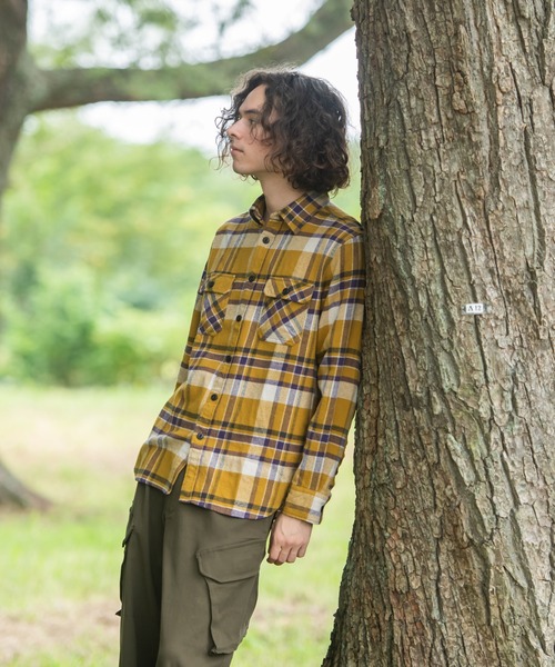 OUTDOOR PRODUCTS APPAREL（アウトドアプロダクツアパレル）の「ヘビーオンスネルシャツ（シャツ/ブラウス・メンズ・レッド/ホワイト/ブルー/グレー/イエロー・MEDIUM/LARGE/X-LARGE）」の22枚目の写真