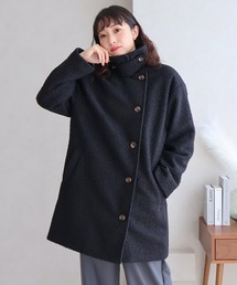 3WAYカラーリングツイードミドルコート