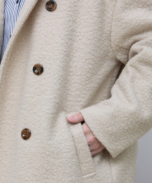 Social GIRL（ソーシャルガール）の「3WAYカラーリングツイードミドルコート（その他アウター・レディース・ブラック/アイボリー/モカ・M）」の11枚目の写真