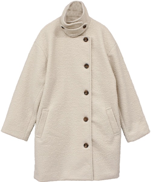 Social GIRL（ソーシャルガール）の「3WAYカラーリングツイードミドルコート（その他アウター・レディース・ブラック/アイボリー/モカ・M）」の12枚目の写真