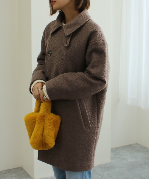 Social GIRL（ソーシャルガール）の「3WAYカラーリングツイードミドルコート（その他アウター・レディース・ブラック/アイボリー/モカ・M）」の17枚目の写真