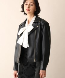 OPAQUE.CLIP | フェイクレザーライダース(ライダースジャケット)