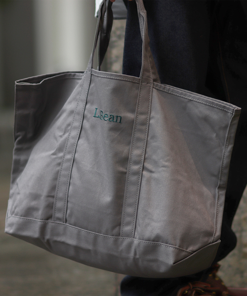L.L.Bean(エルエルビーン)の「【L.L.Bean /エル エル ビーン】Grocery Tote(トートバッグ・メンズ・チャコールグレー/アイボリー・FREE)」の12枚目の写真