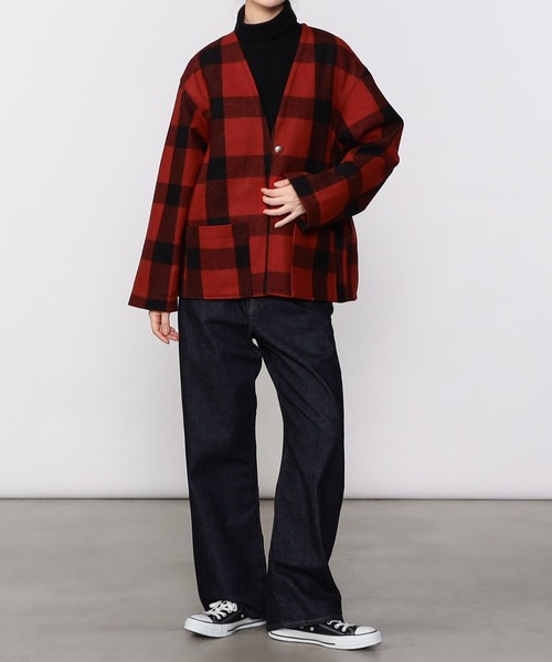 orSlow（オアスロウ）の「orSlow | ノーカラージャケット WOMEN（ノーカラージャケット・レディース・レッド系その他・FREE）」の15枚目の写真