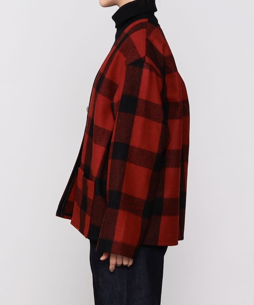 orSlow（オアスロウ）の「orSlow | ノーカラージャケット WOMEN（ノーカラージャケット・レディース・レッド系その他・FREE）」の12枚目の写真