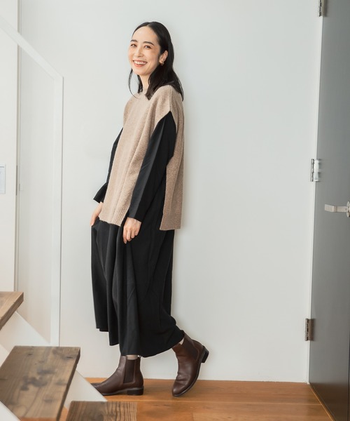 studio CLIP（スタディオクリップ）の「カラフルごきげんワンピース（ワンピース・レディース・パープル/ブラック/その他7/その他8/イエロー/グリーン・FREE/PF/TF）」の2枚目の写真