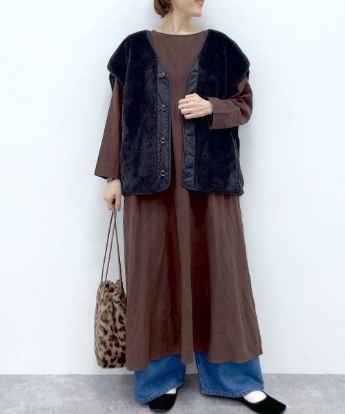 studio CLIP（スタディオクリップ）の「カラフルごきげんワンピース（ワンピース・レディース・パープル/ブラック/その他7/その他8/イエロー/グリーン・FREE/PF/TF）」の15枚目の写真