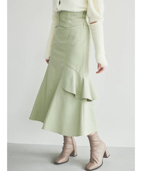 dazzlin（ダズリン）の「コルセットフリルヘムスカート（スカート・レディース・ピンク/グリーン/ブルー・SMALL/MEDIUM）」の4枚目の写真