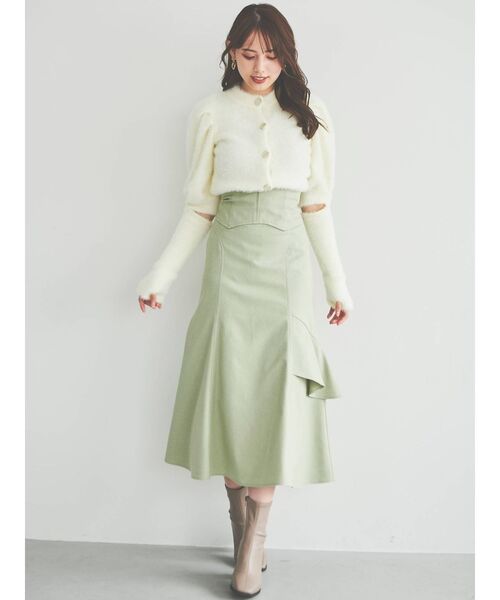 dazzlin（ダズリン）の「コルセットフリルヘムスカート（スカート・レディース・ピンク/グリーン/ブルー・SMALL/MEDIUM）」の5枚目の写真