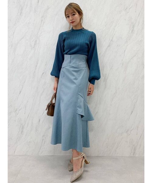 dazzlin（ダズリン）の「コルセットフリルヘムスカート（スカート・レディース・ピンク/グリーン/ブルー・SMALL/MEDIUM）」の7枚目の写真