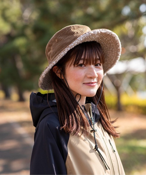 Clef(クレ)の「【クレ】ケリー ボア ハット(ハット・メンズ・タン/ブラック/オリーブ・FREE)」の3枚目の写真