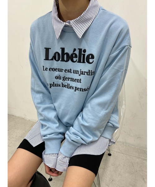 WC(ダブル シー)の「ロゴ刺繍スウェット(スウェット・レディース・ブラック/サックスブルー/ライトパープル/ピンク/グリーン・FREE)」の4枚目の写真