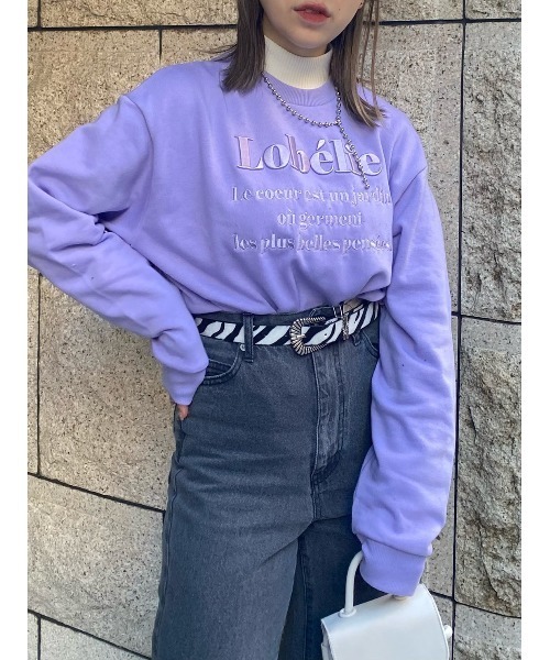 WC(ダブル シー)の「ロゴ刺繍スウェット(スウェット・レディース・ブラック/サックスブルー/ライトパープル/ピンク/グリーン・FREE)」の16枚目の写真