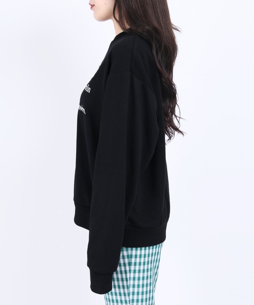 WC(ダブル シー)の「ロゴ刺繍スウェット(スウェット・レディース・ブラック/サックスブルー/ライトパープル/ピンク/グリーン・FREE)」の7枚目の写真