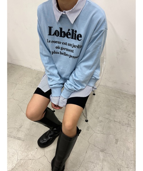 WC(ダブル シー)の「ロゴ刺繍スウェット(スウェット・レディース・ブラック/サックスブルー/ライトパープル/ピンク/グリーン・FREE)」の6枚目の写真