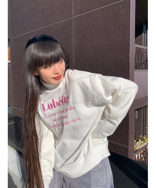 WC(ダブル シー)の「ロゴ刺繍スウェット(スウェット・レディース・ブラック/サックスブルー/ライトパープル/ピンク/グリーン・FREE)」の10枚目の写真